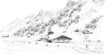 Carta da parati Clusaz ski fond montagne Confins