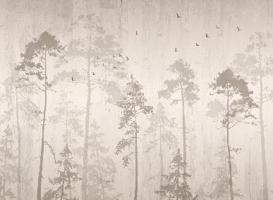 Carta da parati foresta autunnale