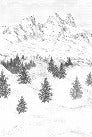 Carta da parati Aiguilles d'Arves