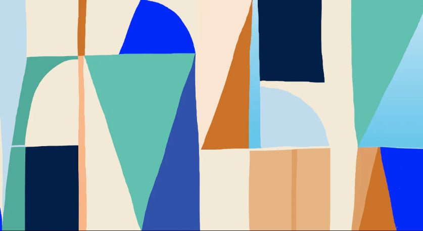 Carta da parati astratta geometrica di tendenza