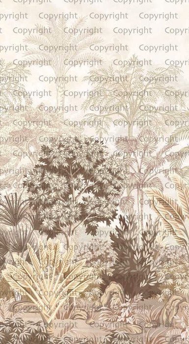 Carta da parati giungla luminosa