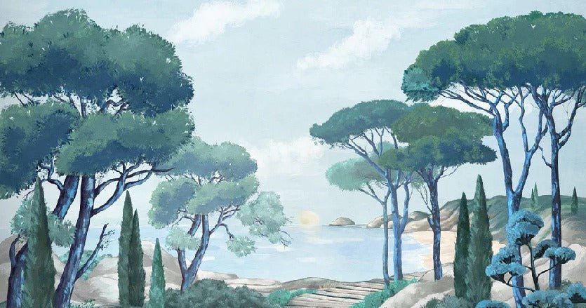 Carta da parati passeggiata nei torrenti