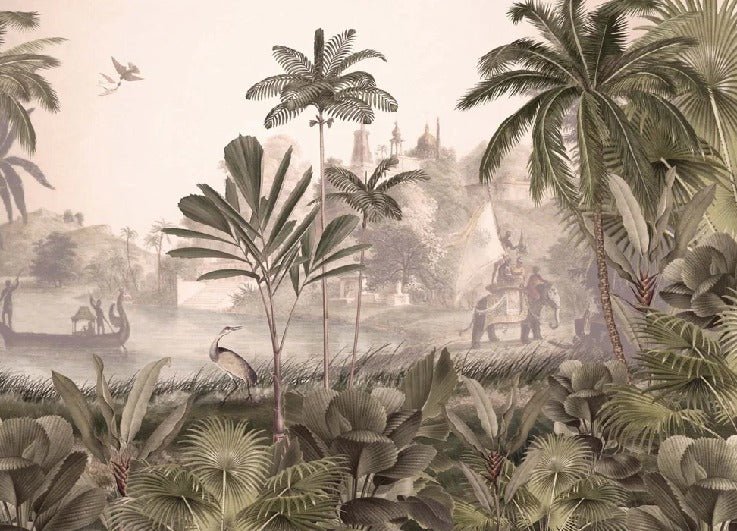 Carta da parati Jungle Haven Leopard