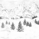 Carta da parati Aiguilles d'Arves