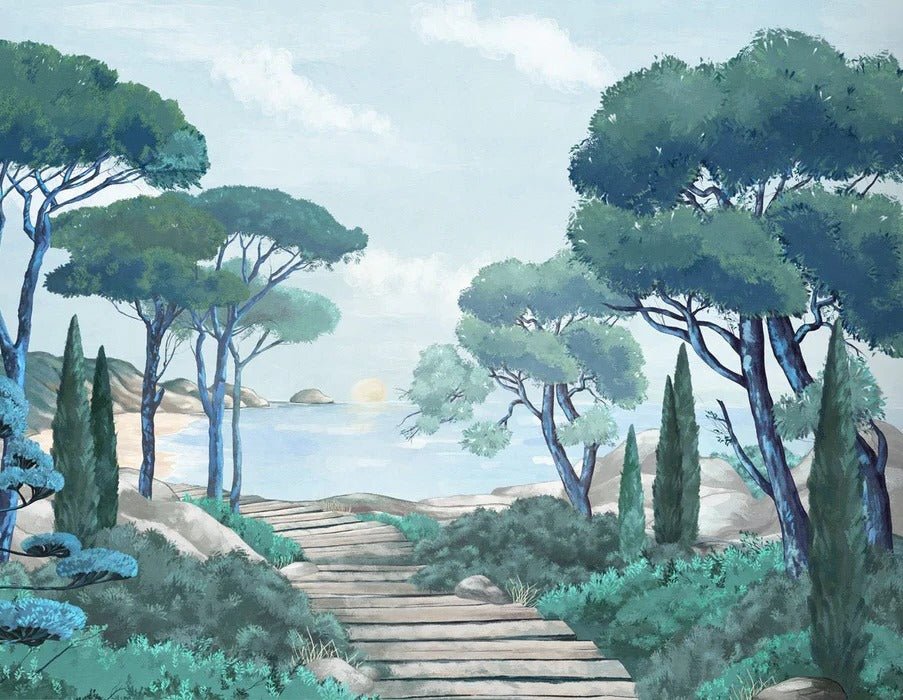 Carta da parati passeggiata nei torrenti