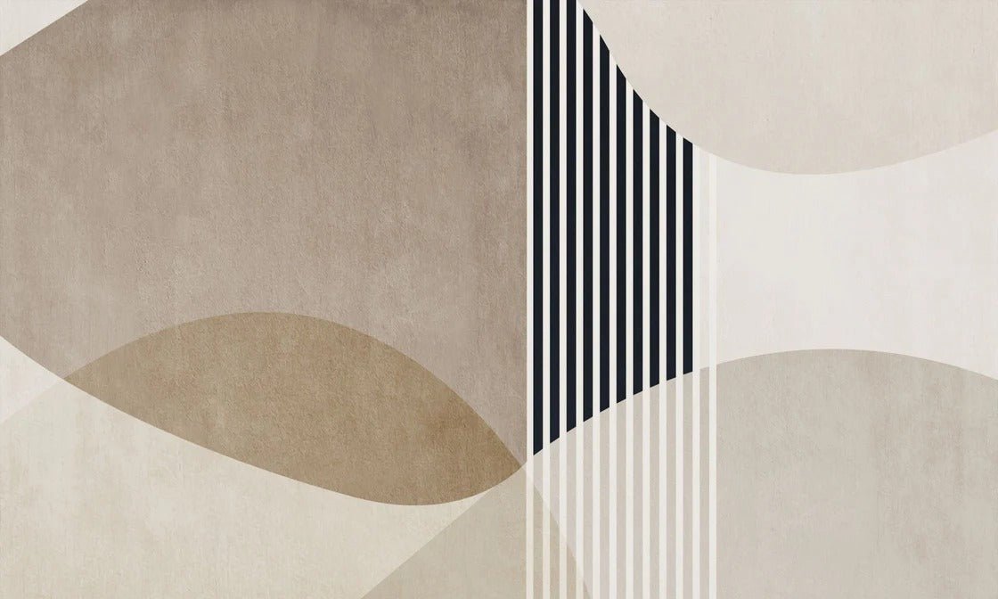 Carta da parati con forme creative