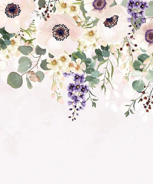 Carta da parati floreale Provence