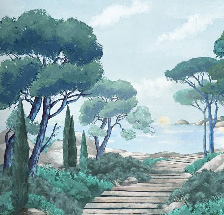 Carta da parati passeggiata nei torrenti