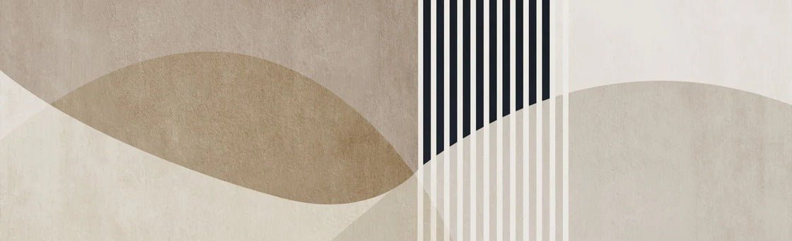 Carta da parati con forme creative