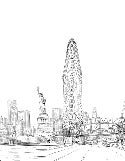 Carta da parati architettura New York