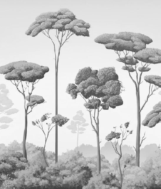 Carta da parati con brezza della pineta