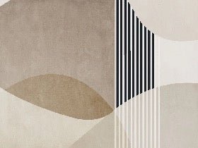 Carta da parati con forme creative