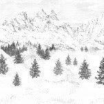 Carta da parati Aiguilles d'Arves