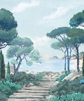 Carta da parati passeggiata nei torrenti