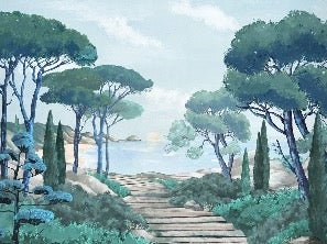 Carta da parati passeggiata nei torrenti