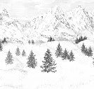 Carta da parati Aiguilles d'Arves
