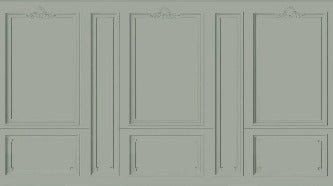 Papier peint Haussmann Vert de gris, XXL, tendance