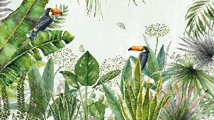 Sfondo per uccelli esotici della giungla