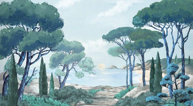 Carta da parati passeggiata nei torrenti