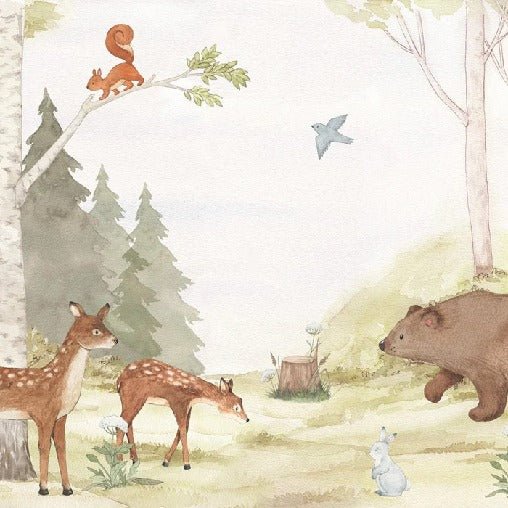 Carta da parati della foresta incantata