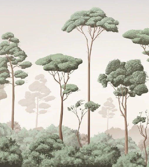 Carta da parati con brezza della pineta