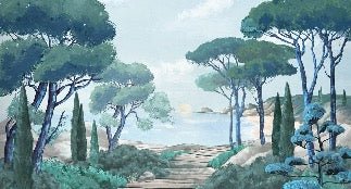 Carta da parati passeggiata nei torrenti