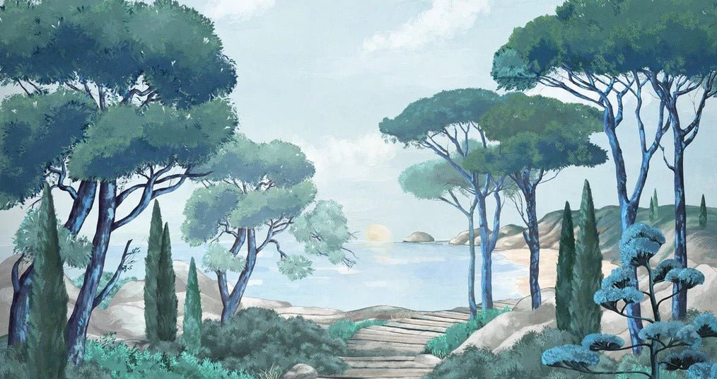 Carta da parati passeggiata nei torrenti