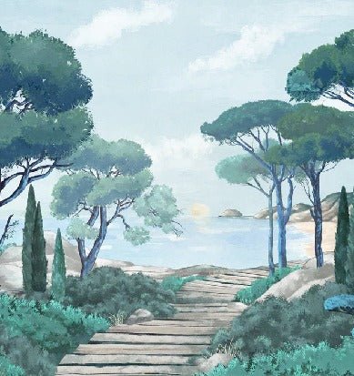 Carta da parati passeggiata nei torrenti