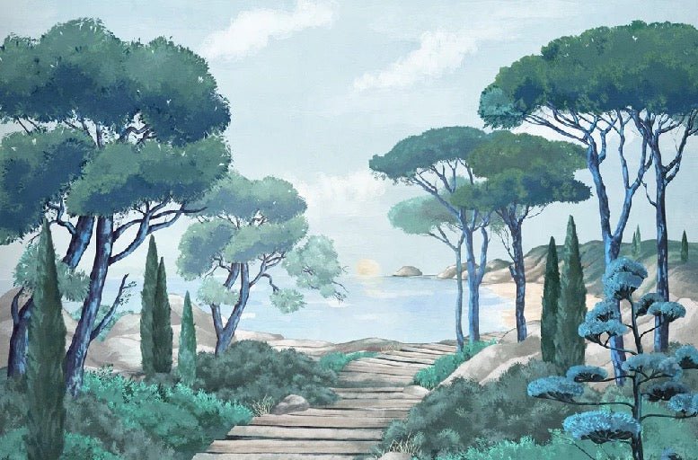 Carta da parati passeggiata nei torrenti