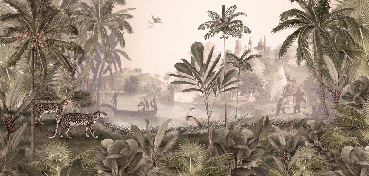 Papier peint jungle haven léopard, XXL, tendance