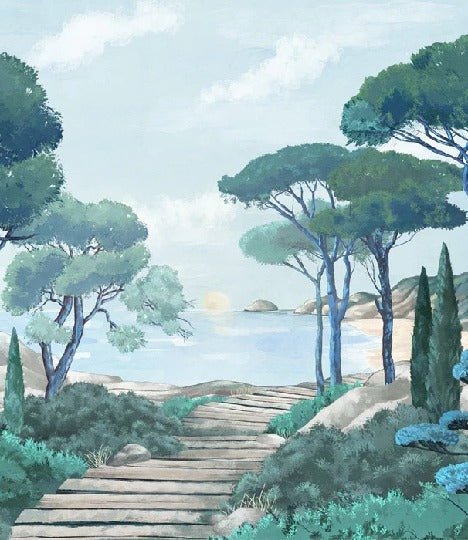 Carta da parati passeggiata nei torrenti