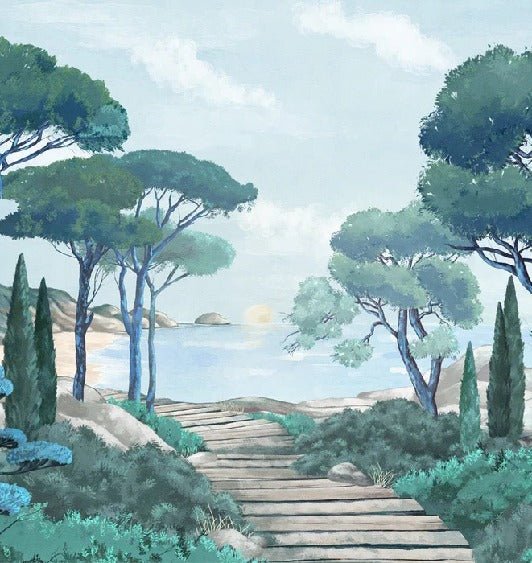 Carta da parati passeggiata nei torrenti