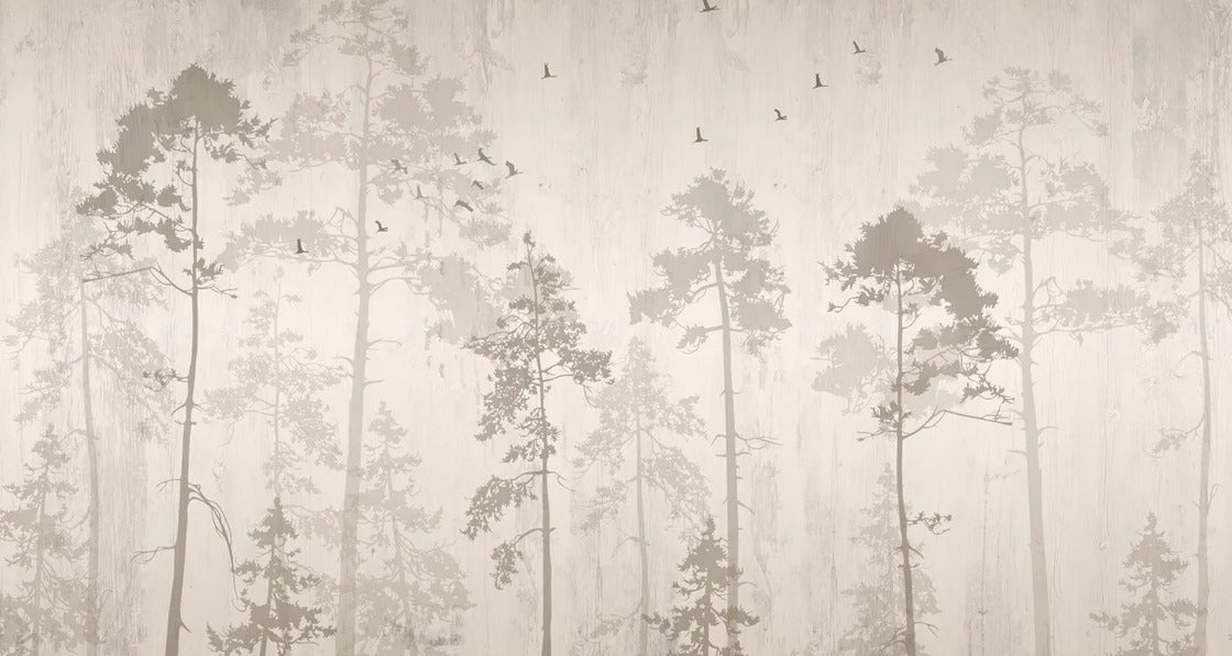 Carta da parati foresta autunnale