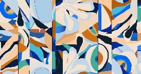 Carta da parati astratta e vibrante