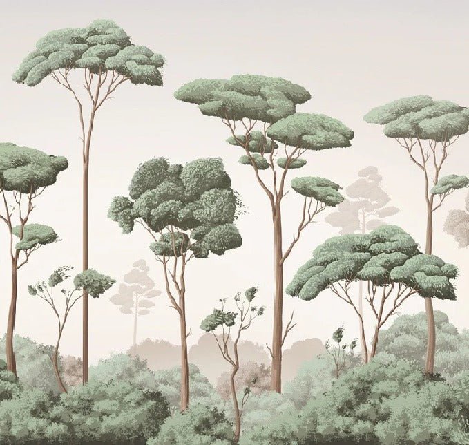 Carta da parati con brezza della pineta