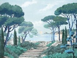 Carta da parati passeggiata nei torrenti