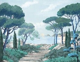 Carta da parati passeggiata nei torrenti