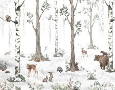 Carta da parati animali primavera foresta