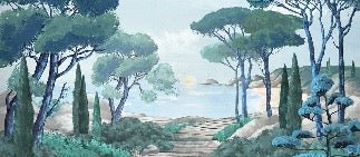 Carta da parati passeggiata nei torrenti