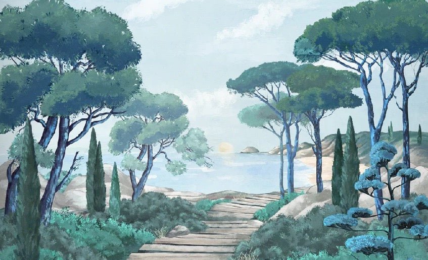 Carta da parati passeggiata nei torrenti