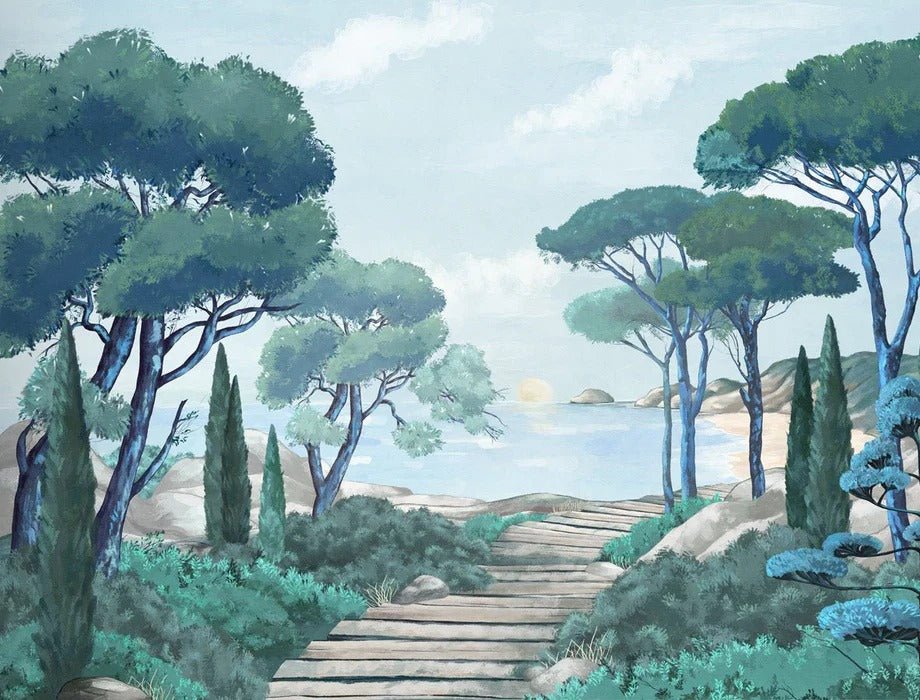 Carta da parati passeggiata nei torrenti