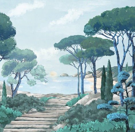 Carta da parati passeggiata nei torrenti