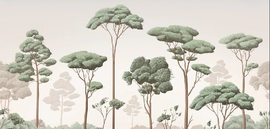 Carta da parati con brezza della pineta