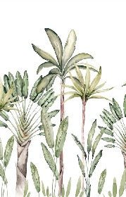 Carta da parati acquerello tropicale