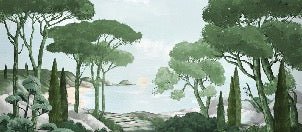 Carta da parati passeggiata nelle calanques verdi