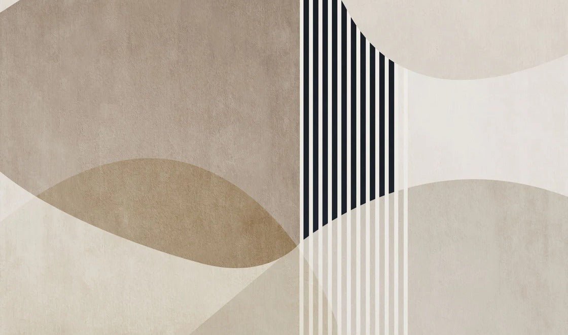 Carta da parati con forme creative