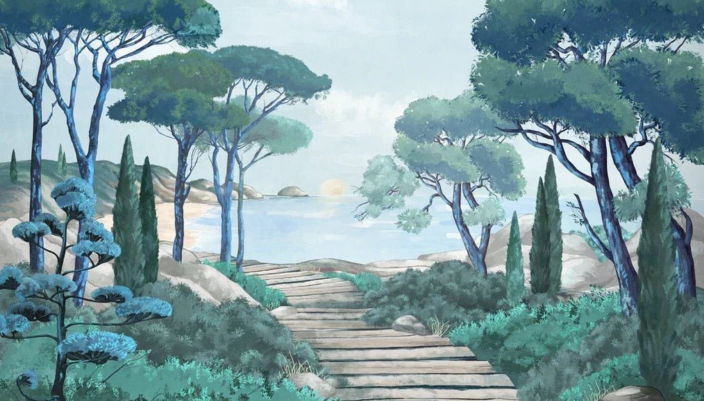 Carta da parati passeggiata nei torrenti