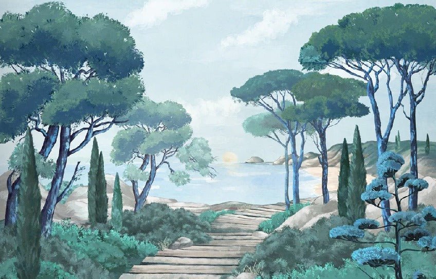 Carta da parati passeggiata nei torrenti