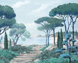 Carta da parati passeggiata nei torrenti