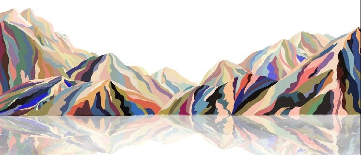 Carta da parati artistica a colori di Annecy